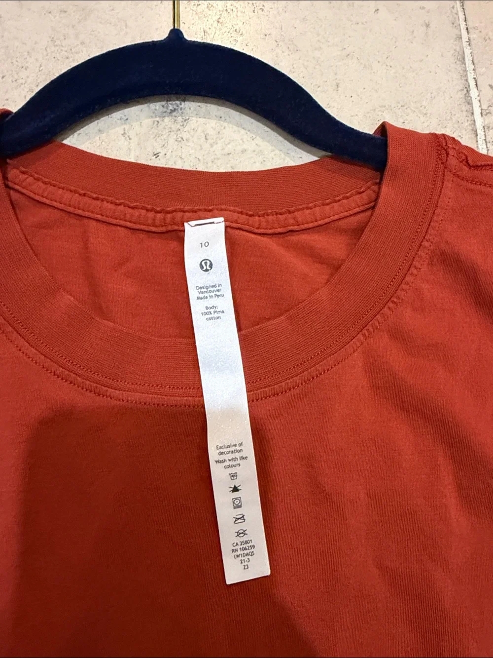 lululemon athletica Relaxed Crewneck Tank - Rust